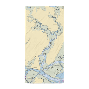 Dallas Bluff Marina and Campground (Townsend, GA) NOAA Chart Towel