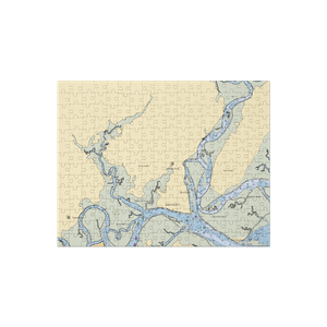 Fisherman's Lodge (Townsend, GA) NOAA Chart Jigsaw Puzzle