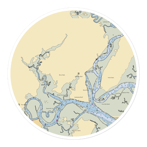 Fisherman's Lodge (Townsend, GA) NOAA Chart Sticker