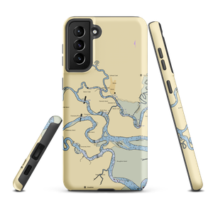 Darien River Waterfront Park & Docks (Darien, GA) NOAA Chart Samsung Phone Case