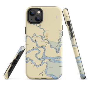 Darien River Waterfront Park & Docks (Darien, GA) NOAA Chart  Tough iPhone Case