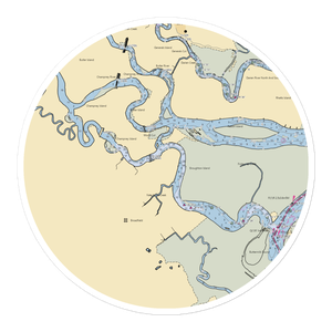 Two Way Boatyard (Brunswick, GA) NOAA Chart Sticker