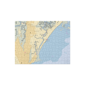 Sea Island Yacht Club (Sea Island, GA) NOAA Chart Jigsaw Puzzle