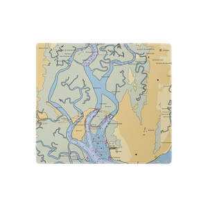 St Simons Boating and Fishing Club (Saint Simons Island, GA) NOAA Chart  Gaming Mouse Pad