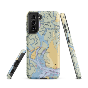 Gascoigne Bluff Park Free Dock (Saint Simons Island, GA) NOAA Chart Samsung Phone Case