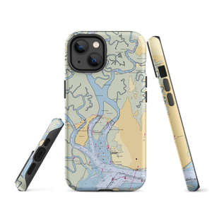 Gascoigne Bluff Park Free Dock (Saint Simons Island, GA) NOAA Chart  Tough iPhone Case