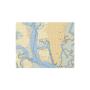 Brunswick Landing Marina (Brunswick, GA) NOAA Chart Jigsaw Puzzle