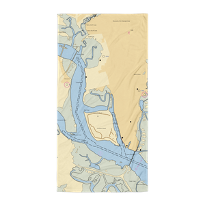 Brunswick Landing Marina (Brunswick, GA) NOAA Chart Towel