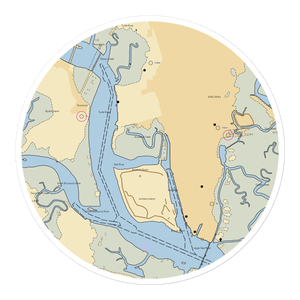 Brunswick Landing Marina (Brunswick, GA) NOAA Chart Sticker