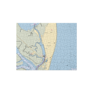 Jekyll Island Wharf (Jekyll Island, GA) NOAA Chart Jigsaw Puzzle