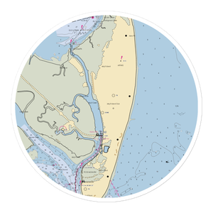 Jekyll Island Wharf (Jekyll Island, GA) NOAA Chart Sticker