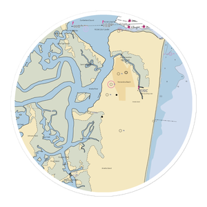 Oasis Marinas at Fernandina Harbor (Yulee, FL) NOAA Chart Sticker