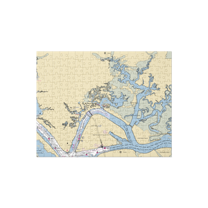 Brown's Creek Fish Camp Inc. (Jacksonville, FL) NOAA Chart Jigsaw Puzzle