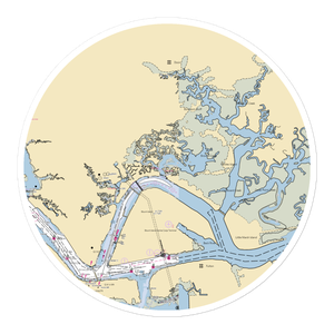 Brown's Creek Fish Camp Inc. (Jacksonville, FL) NOAA Chart Sticker