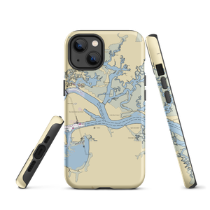 Clapboard Creek Fish Camp (Atlantic Beach, FL) NOAA Chart  Tough iPhone Case