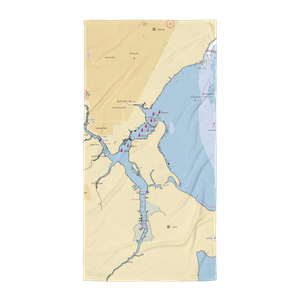 Port 32 Jacksonville (Jacksonville, FL) NOAA Chart Towel