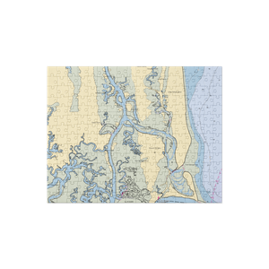 Kingsley Plantation Dock (Jacksonville, FL) NOAA Chart Jigsaw Puzzle