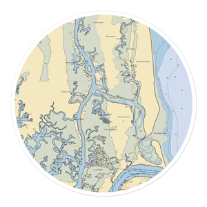 Kingsley Plantation Dock (Jacksonville, FL) NOAA Chart Sticker