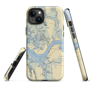 Fort George Island Marina (Jacksonville, FL) NOAA Chart  Tough iPhone Case