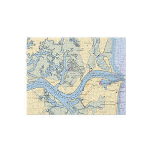 Fort George Island Marina (Jacksonville, FL) NOAA Chart Jigsaw Puzzle