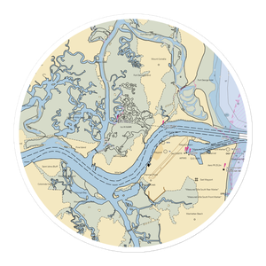 Fort George Island Marina (Jacksonville, FL) NOAA Chart Sticker