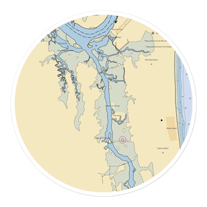 Queens Harbour Yacht & Country Club (Jacksonville, FL) NOAA Chart Sticker