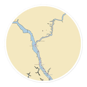 Riverside Cafe (Saint Marks, FL) NOAA Chart Sticker