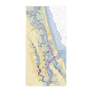 Windward at Camachee Cove Yacht Harbor (Saint Augustine, FL) NOAA Chart Towel