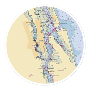 The Marine Supply & Oil Company (Saint Augustine, FL) NOAA Chart Sticker