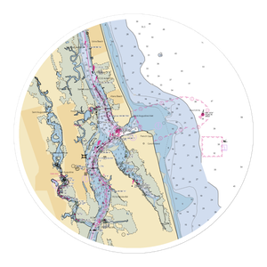 Vilano Beach Pier/ St Augustine Marina (Saint Augustine, FL) NOAA Chart Sticker