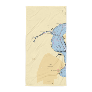 Newcastle Shipyard (Palatka, FL) NOAA Chart Towel