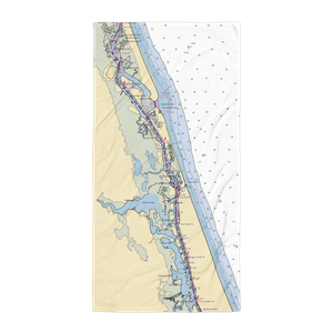 Town of Marineland Marina (Palm Coast, FL) NOAA Chart Towel