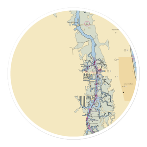 Palm Cove Marina (Jacksonville Beach, FL) NOAA Chart Sticker