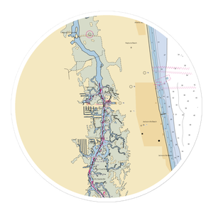 MarineMax Jacksonville (Jacksonville Beach, FL) NOAA Chart Sticker