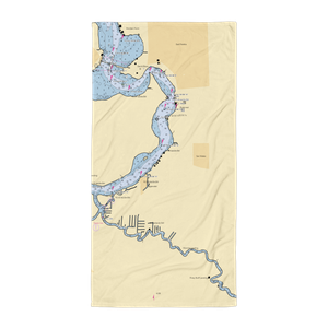 Gibson Dry Docks (San Mateo, FL) NOAA Chart Towel