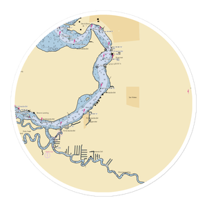 Gibson Dry Docks (San Mateo, FL) NOAA Chart Sticker