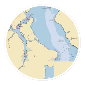 The Florida Yacht Club (Jacksonville, FL) NOAA Chart Sticker