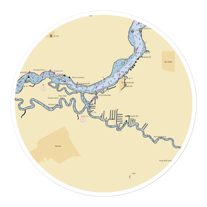 Georgia Boys Marina (San Mateo, FL) NOAA Chart Sticker