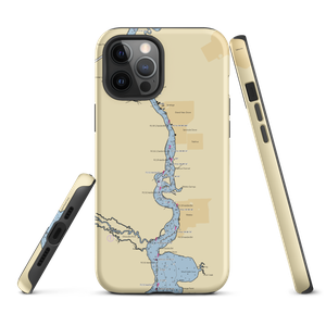 Acosta Creek Marina (Crescent City, FL) NOAA Chart  Tough iPhone Case