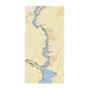 Acosta Creek Marina (Crescent City, FL) NOAA Chart Towel