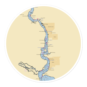 Acosta Creek Marina (Crescent City, FL) NOAA Chart Sticker