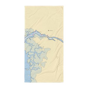 Good Times Motel and Marina (Steinhatchee, FL) NOAA Chart Towel