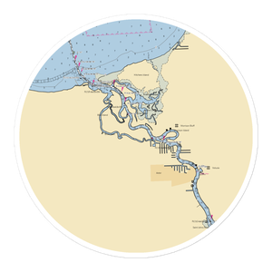 Blue Creek-South Moon Fishing Camp (Astor, FL) NOAA Chart Sticker