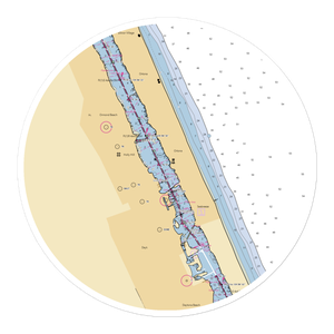 Coquina Marina (Daytona Beach, FL) NOAA Chart Sticker