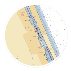 Loggerhead Marina at Daytona Beach (Daytona Beach, FL) NOAA Chart Sticker