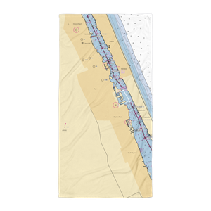 Halifax River Yacht Club (Daytona Beach, FL) NOAA Chart Towel