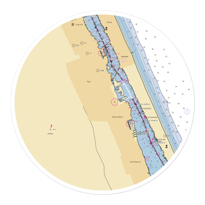 Halifax River Yacht Club (Daytona Beach, FL) NOAA Chart Sticker