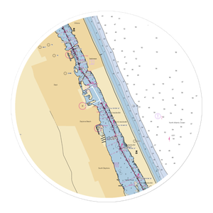 Halifax Sailing Association (Daytona Beach, FL) NOAA Chart Sticker