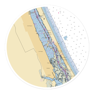 Our Deck Down Under (Daytona Beach, FL) NOAA Chart Sticker