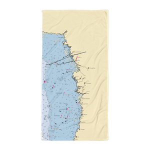 Shrimp Landing (Crystal River, FL) NOAA Chart Towel